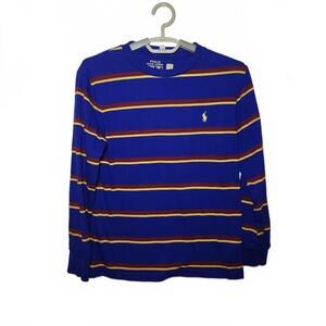 Polo Ralph Lauren Boys's Long Sleeve Shirt Size M Blue Striped